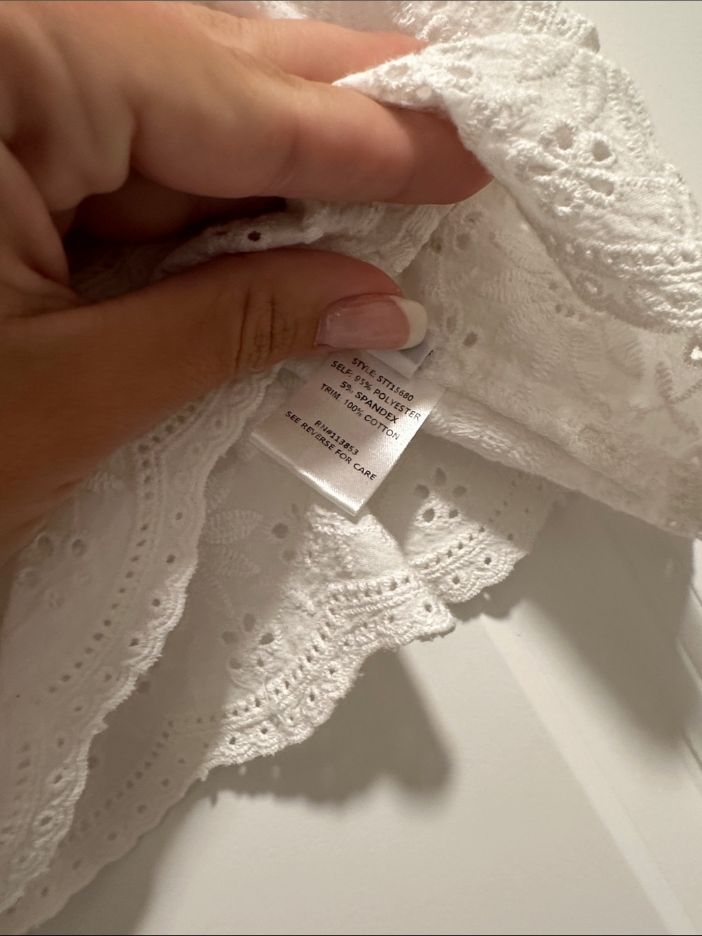 Anna Rae Eyelet Ruffle Cami Top - Picture 3 of 5